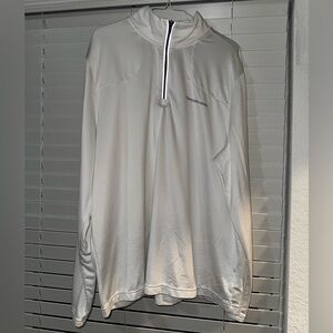 Vineyard Vines White Zip-Up Sweater